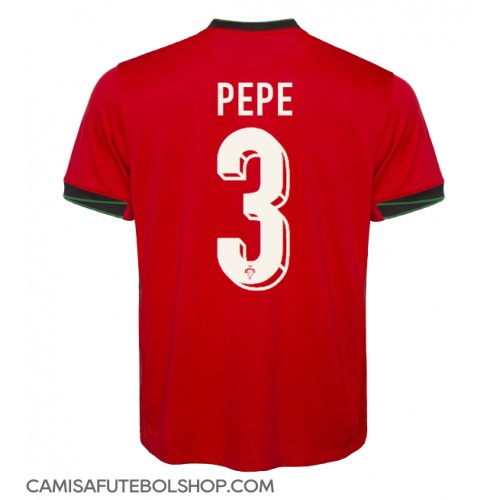 Camisa de time de futebol Portugal Pepe #3 Replicas 1º Equipamento Europeu 2024 Manga Curta